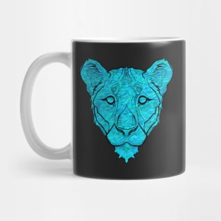 Lioness Queen Blue Mug